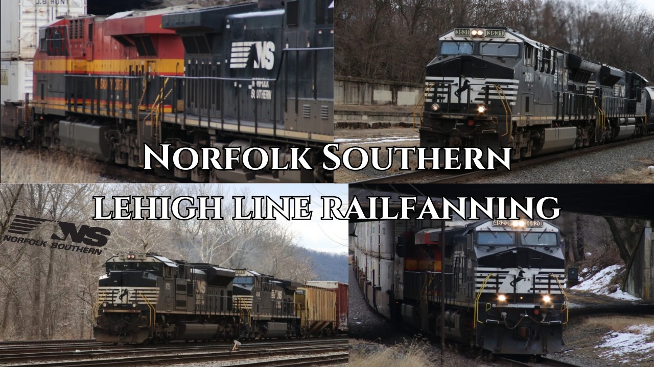 Pre-Blizzard Railfanning on the Lehigh Line 2/2126