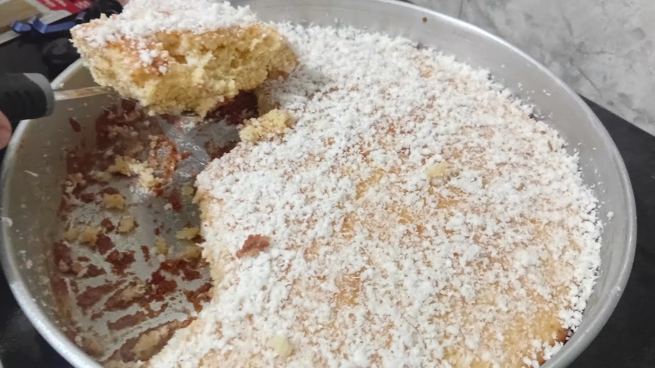 Bolo gelado de laranja com coco 😋