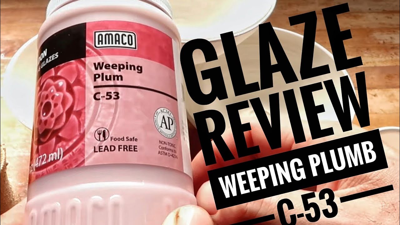 Glaze 👏 Review 👏  Amaco Glaze weeping plum c-53