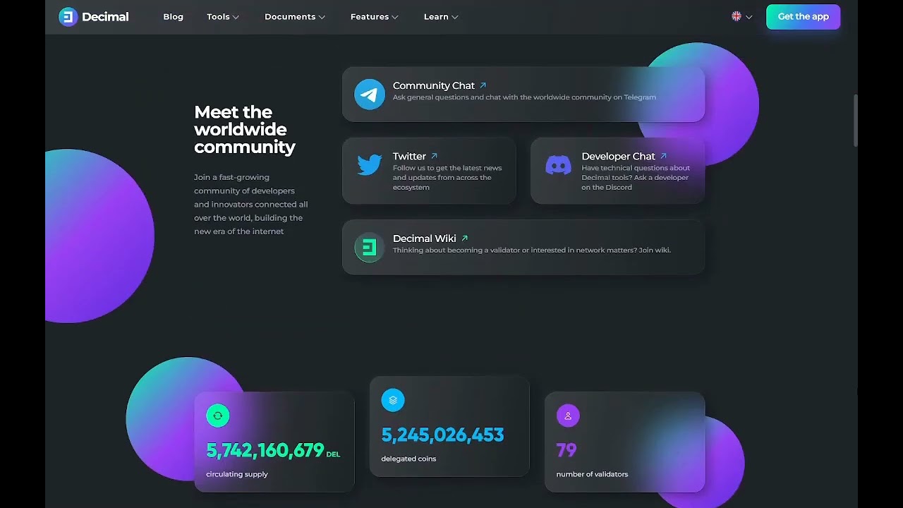 Decimal blockchain   