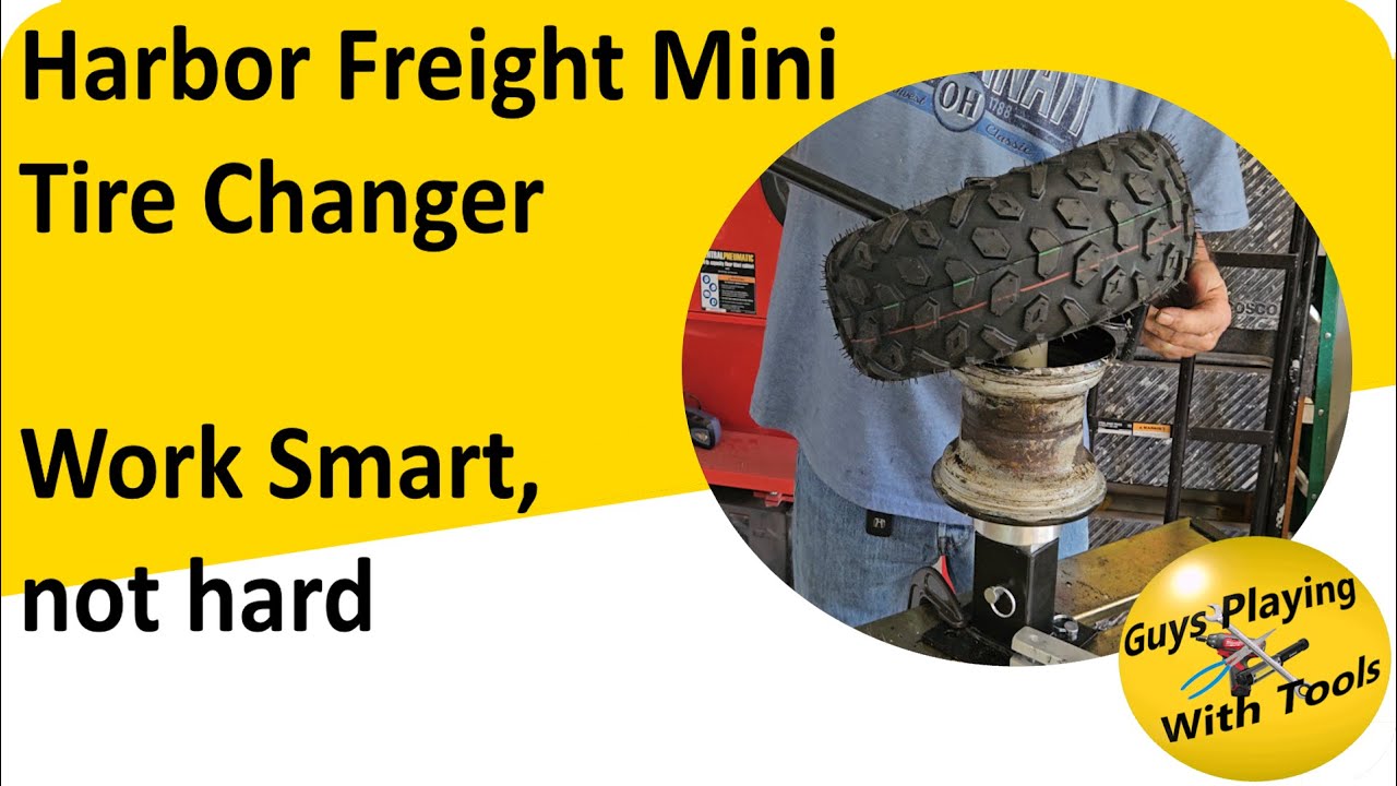 Использование мини-шиномонтажного станка Harbor Freight для шин Go Kart