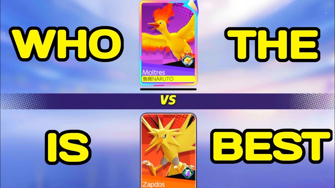 Legendary Battle Moltres vs Zapdos 1v1 who is the best 🤔 Pokemon Unite - NINZA PLAYS