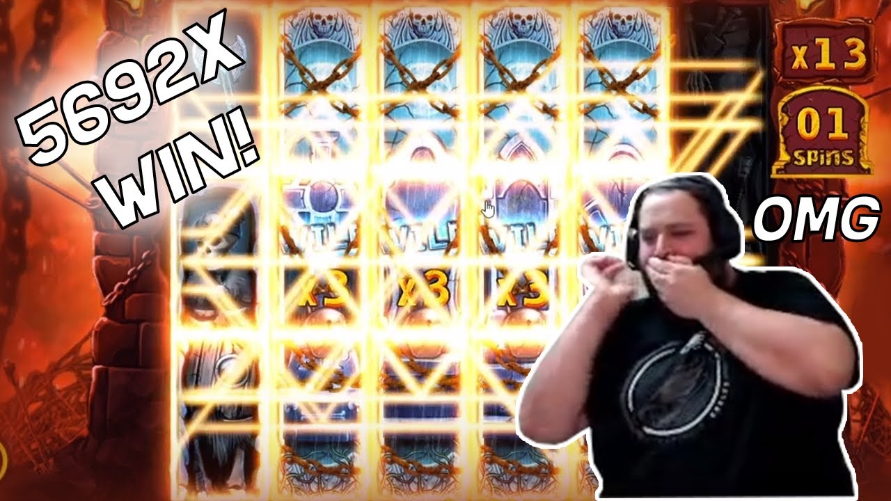MY BIGGEST SLOT WIN OF ALL TIME! WARRIOR GRAVEYARD 5692X!