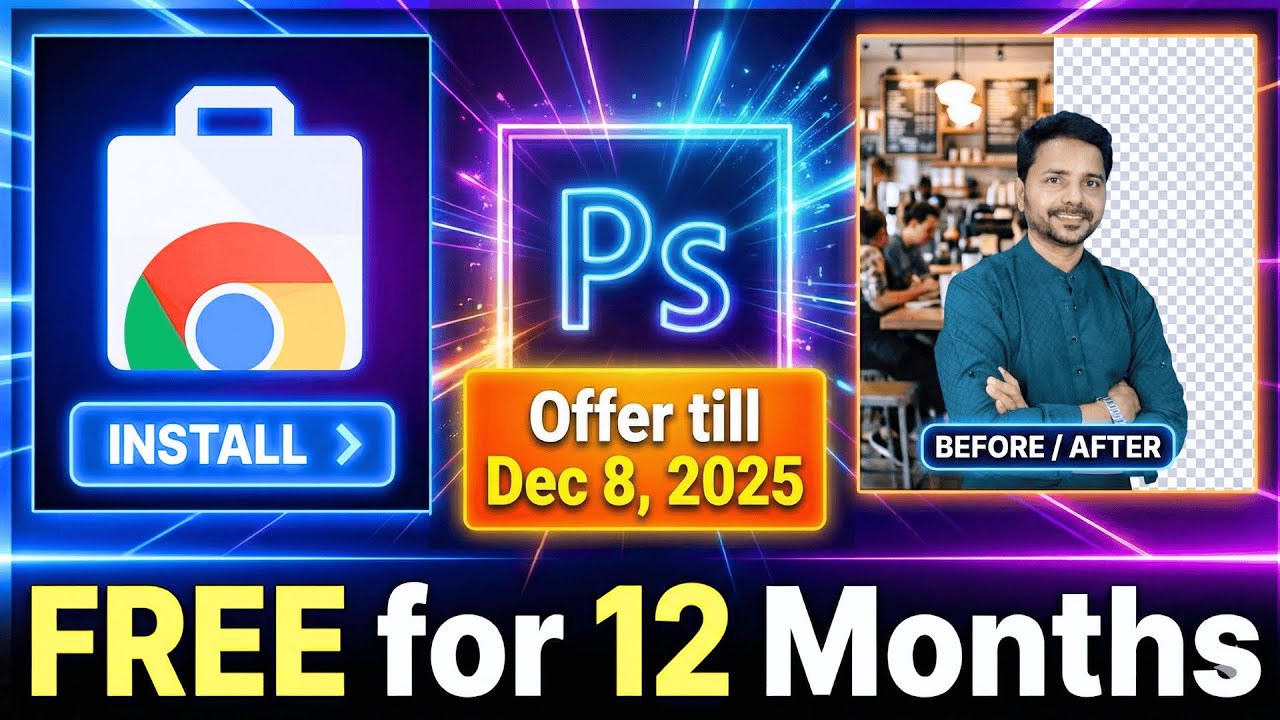 Get FREE Access to Photoshop Chrome Extension for 12 Months