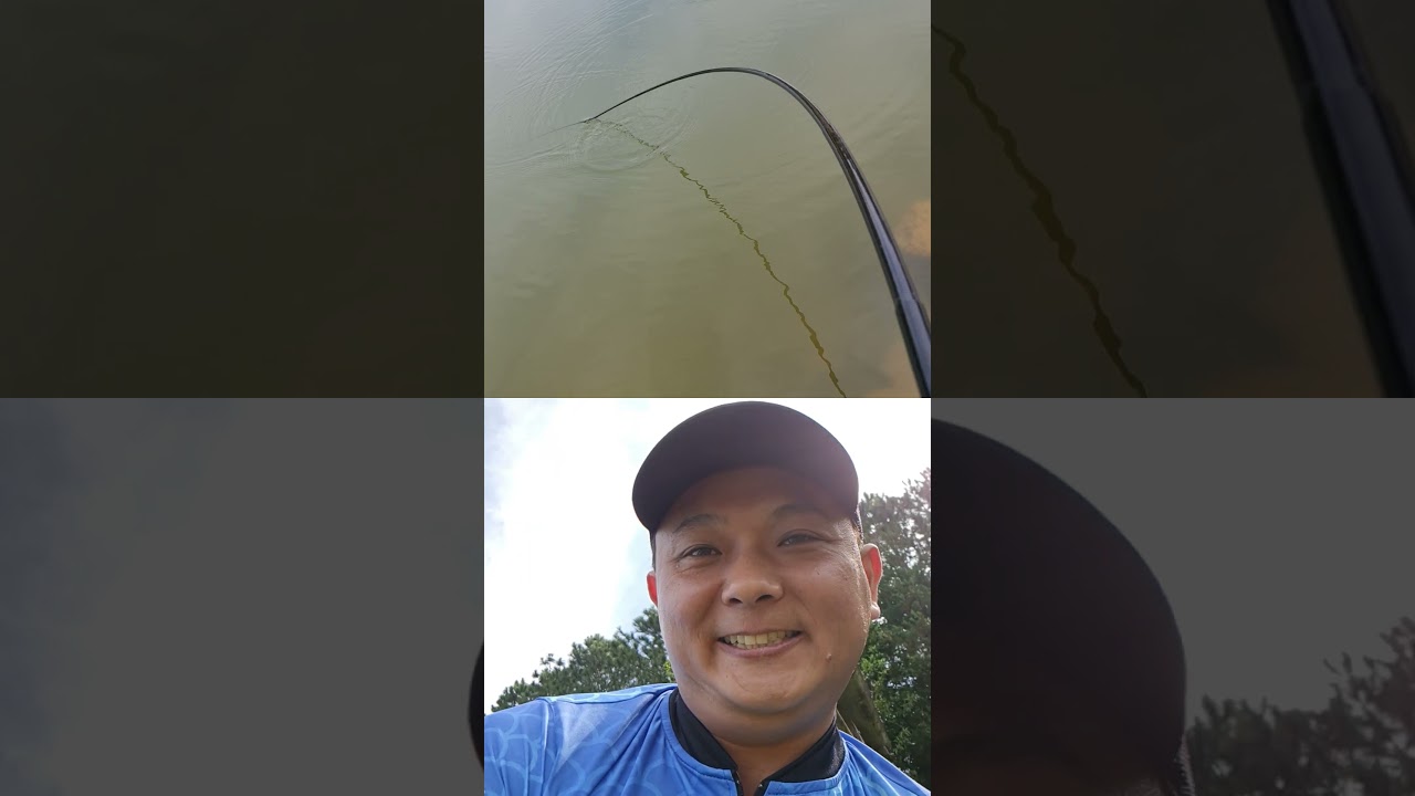 Cara do pescador com peixe na linha - Vara Telescópica Customizada (Vídeo - 206)