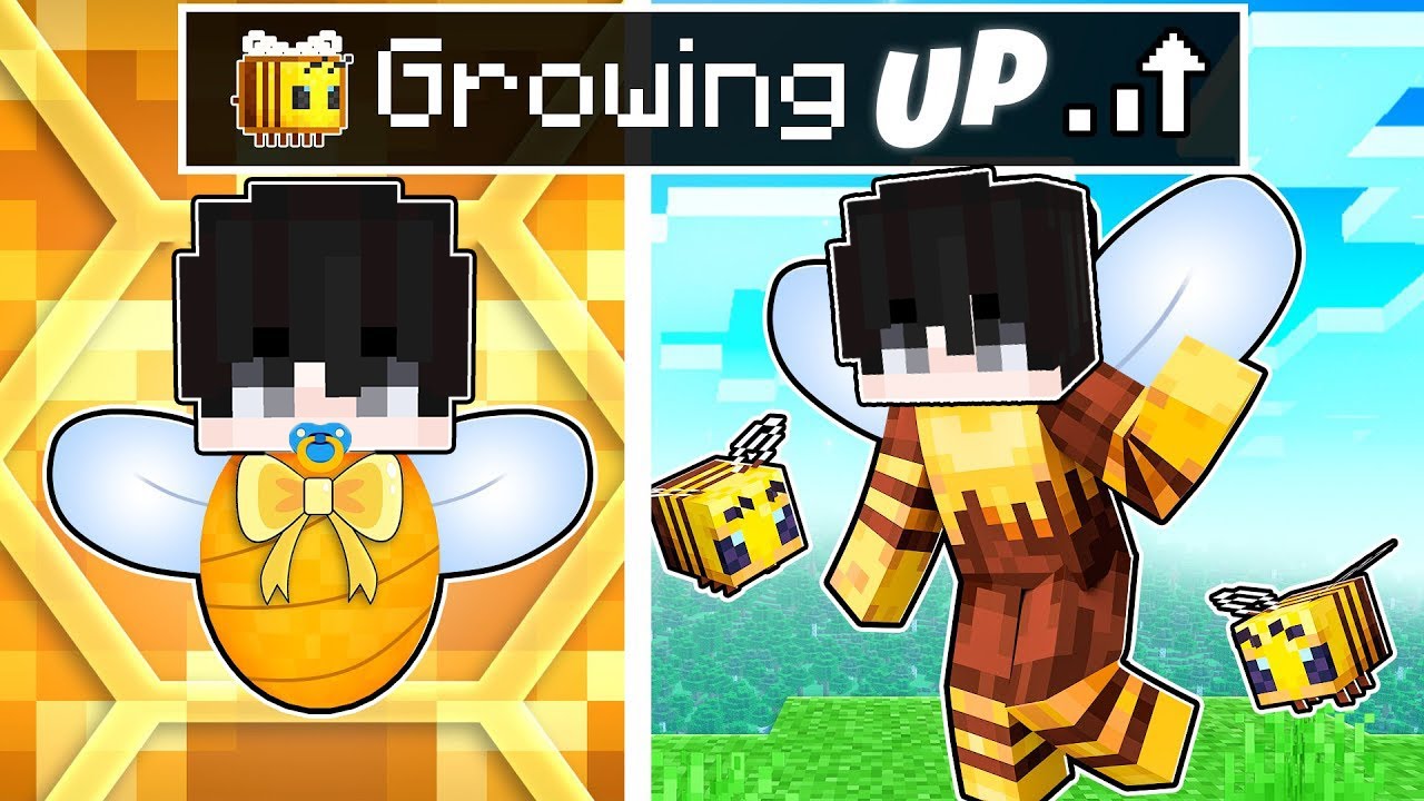 GROWING UP as a BEE in Minecraftt | TAROPA VILLAGE