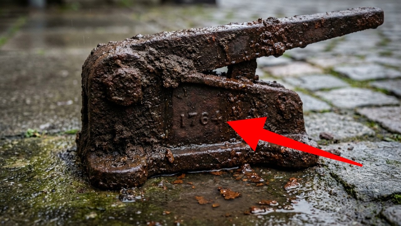 1764 Cast Iron Stove Damper Restoration | Rust Brick to Smooth Lever