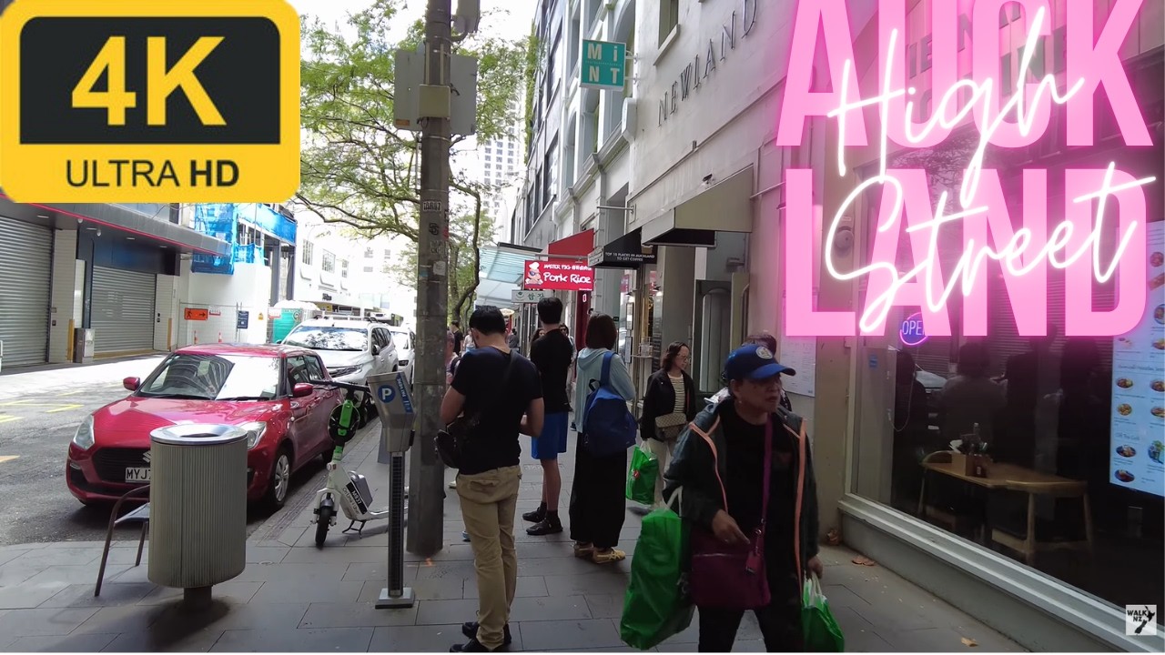Walk in Auckland | High Street/Lorne Street | 4K