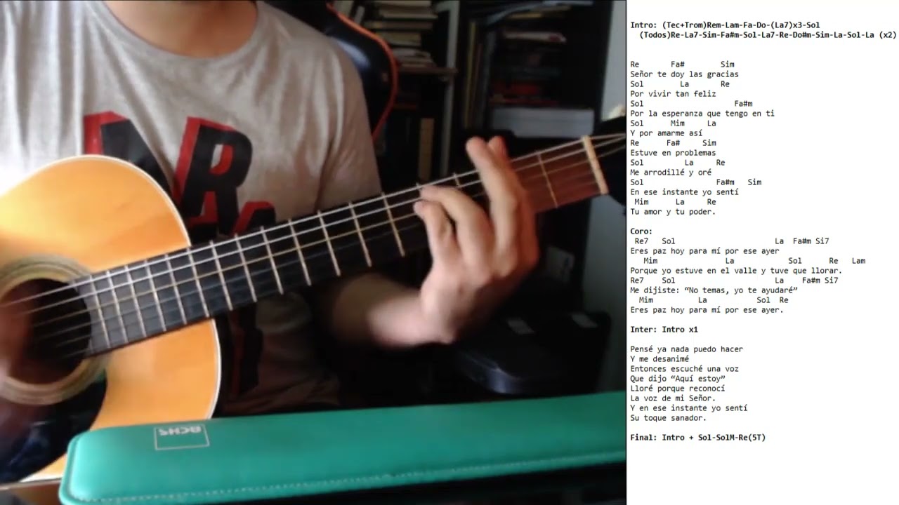 Señor te doy las gracias Guitarra