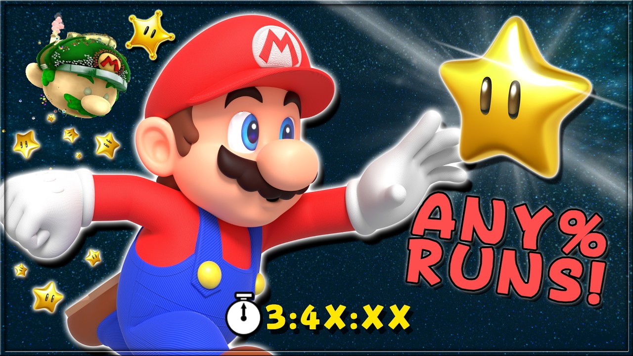 🔴 Super Mario Galaxy 2 Any% Speedruns LIVE! [3:4X]