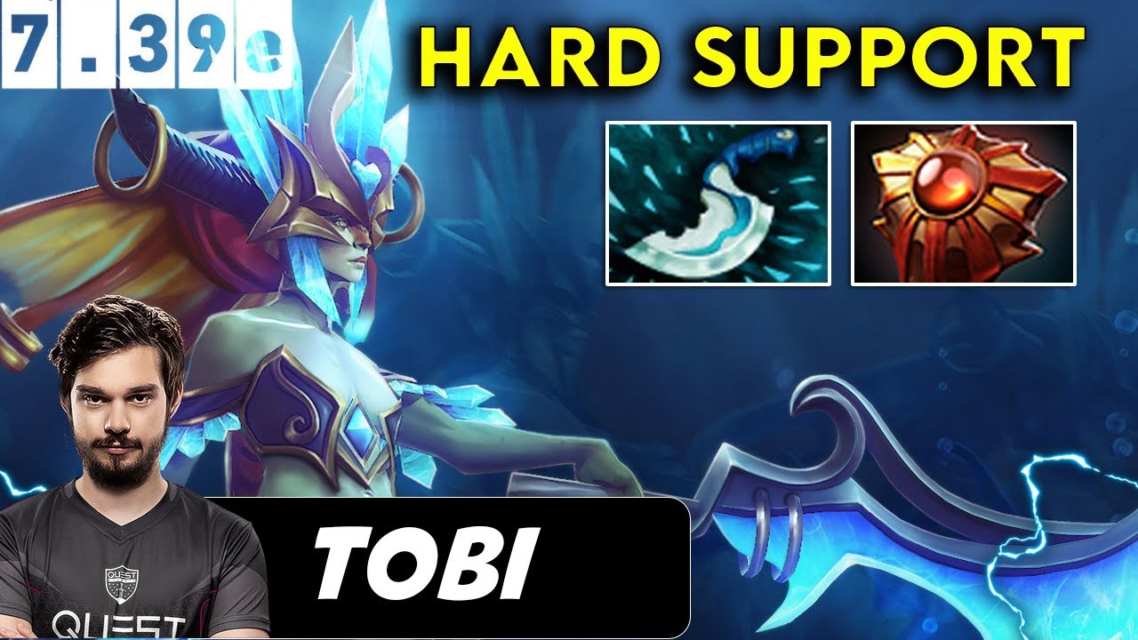 Tobi Naga Siren Hard Support - Dota 2 Patch 7.39e Pro Player Gameplay