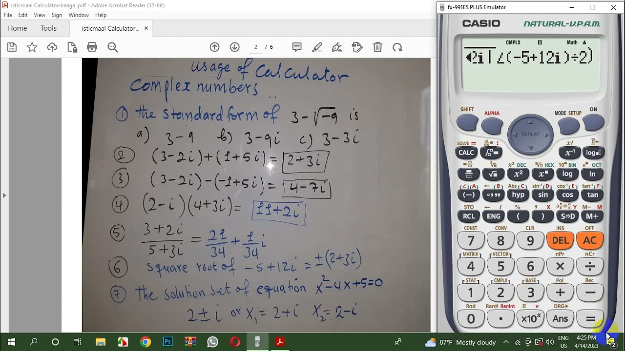 Isticmaalka Calculator-ka iyo sida Imtixaanka loogu shaqeeyo @hageacademy)