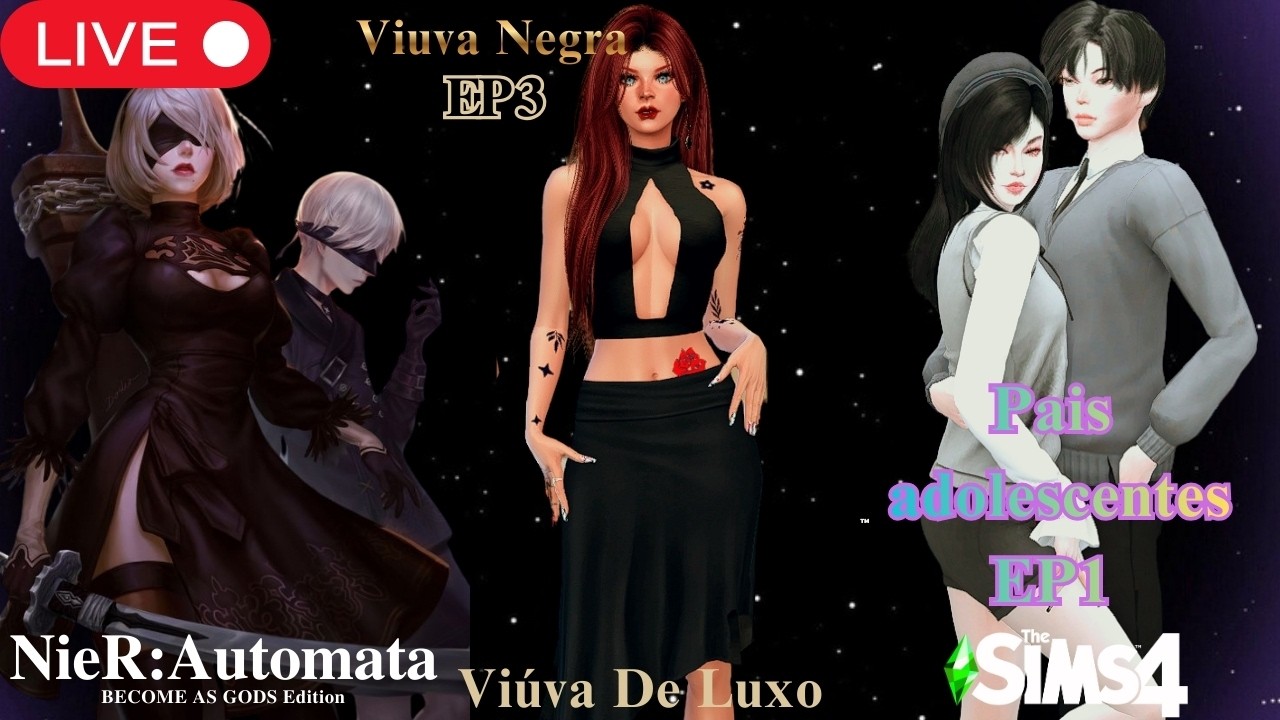 ❤️Quintou The Sims 4  viúva negra EP3|Pais adolescentes EP1 & Nier Automata EP4