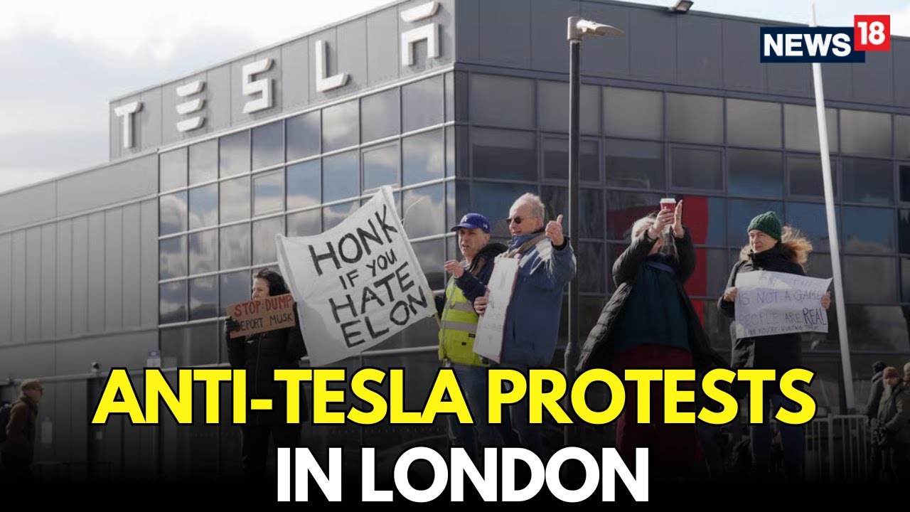 LIVE | Anti Tesla Protest | Anti-Tesla Protests Shake London | London Anti Tesla Protest | N18G