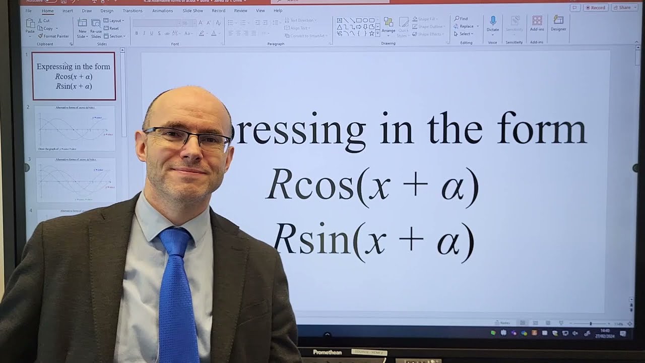 Trigonometry Rcos(x+a) and Rsin(x+a) - How to express in these alternate forms; how to find R and a