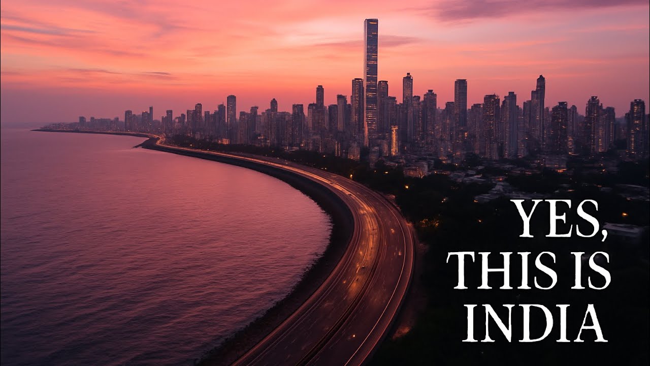 Mumbai Coastal road | Marine line to Worli 4K 60FPS drive | Tallest Skyline of India