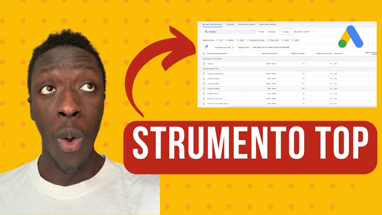 Come fare Ricerca di Parole Chiave in Google Ads col keyword planner