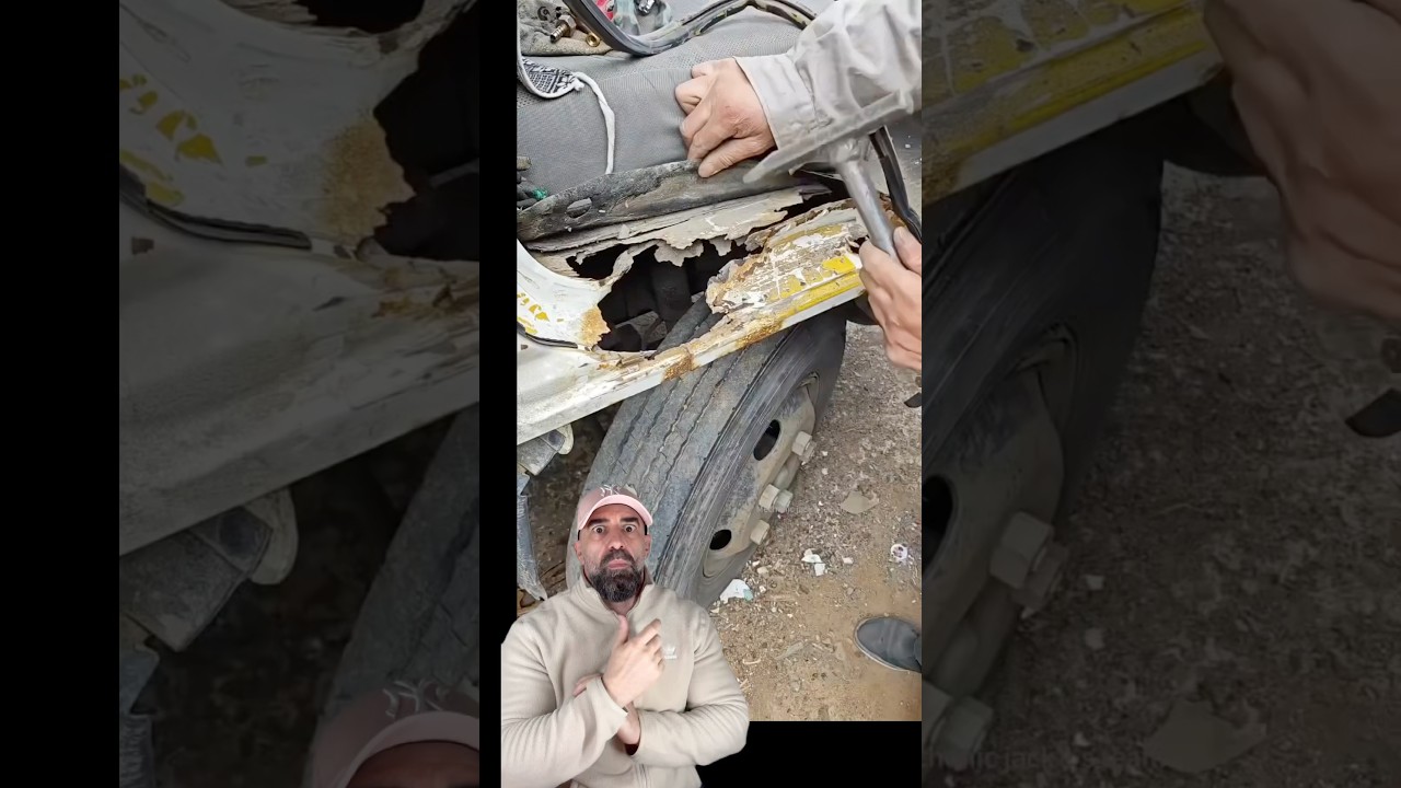 Restauraci&oacute;n extrema en furgoneta oxidada Como se deben reparar las partes oxidadas en veh&iacute;culos