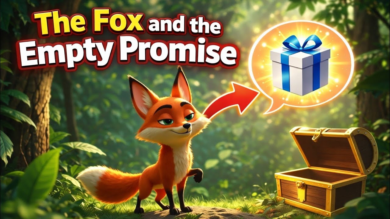 The Fox and the Empty Promise,  heart touching story,#viral#animals#english#fox#trend 