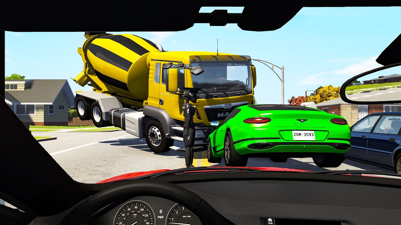 First Person Driving Crashes #3 - Beamng drive