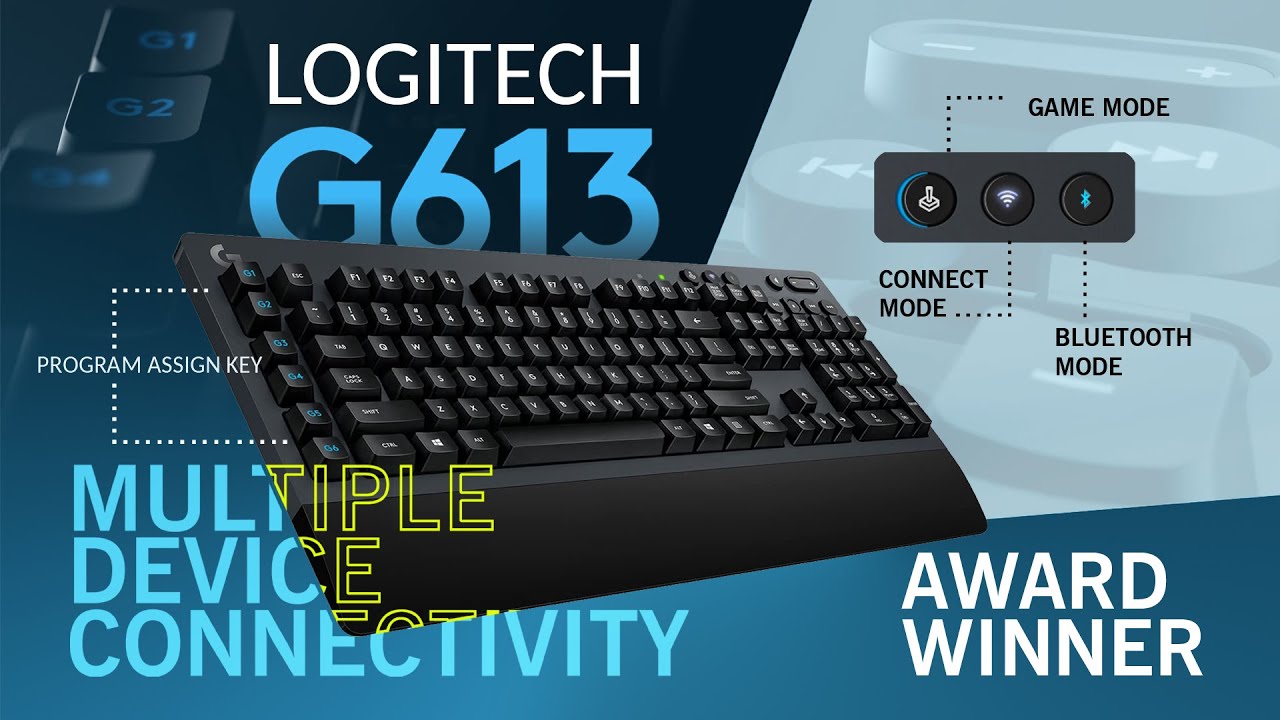 Wireless MECHANICAL Gaming Keyboard Logitech G613 setup