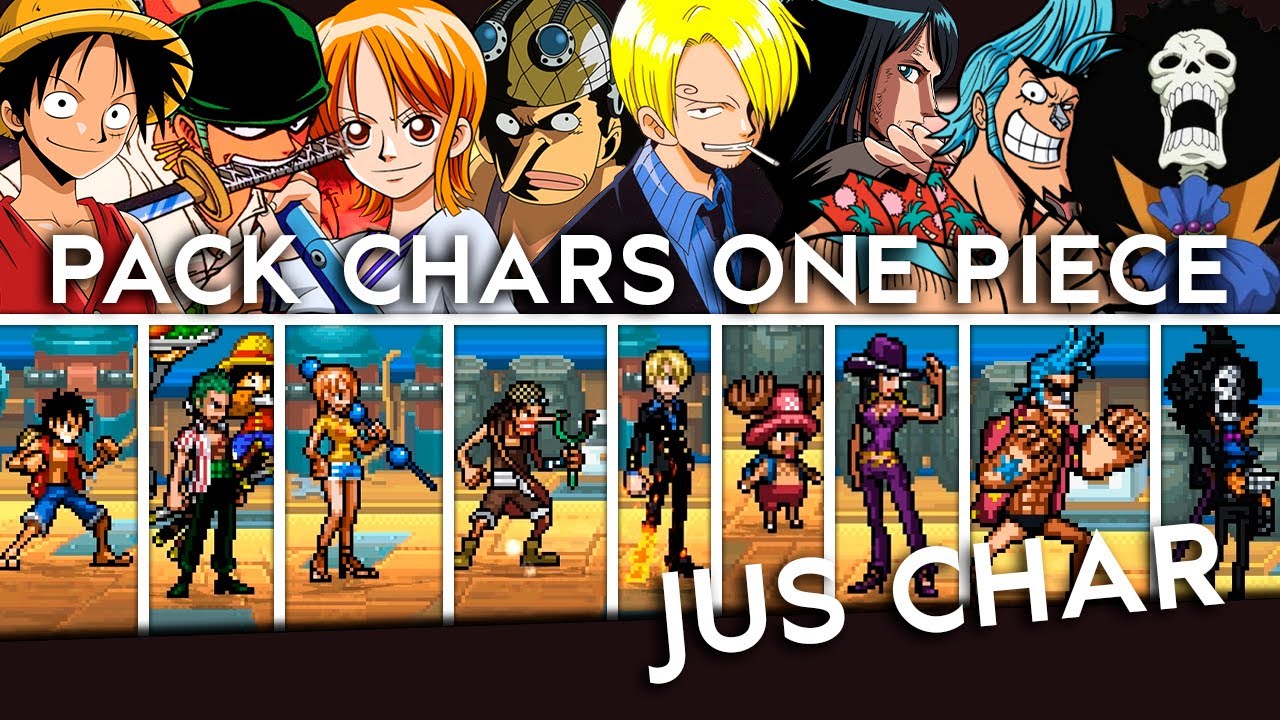 Mugen Char | Pack One Piece (Start) - Luffy, Zoro, Nami, Usoop, Sanji, Chopper, Robin, Franky, Brook