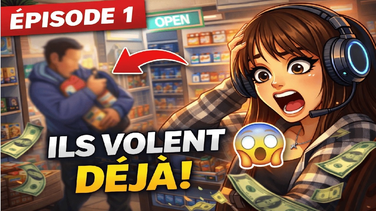 On ouvre ENFIN notre magasin ! 🛒 et on se fait déjà voler 😭 Supermarket Simulator #1 avec @l0gnar610