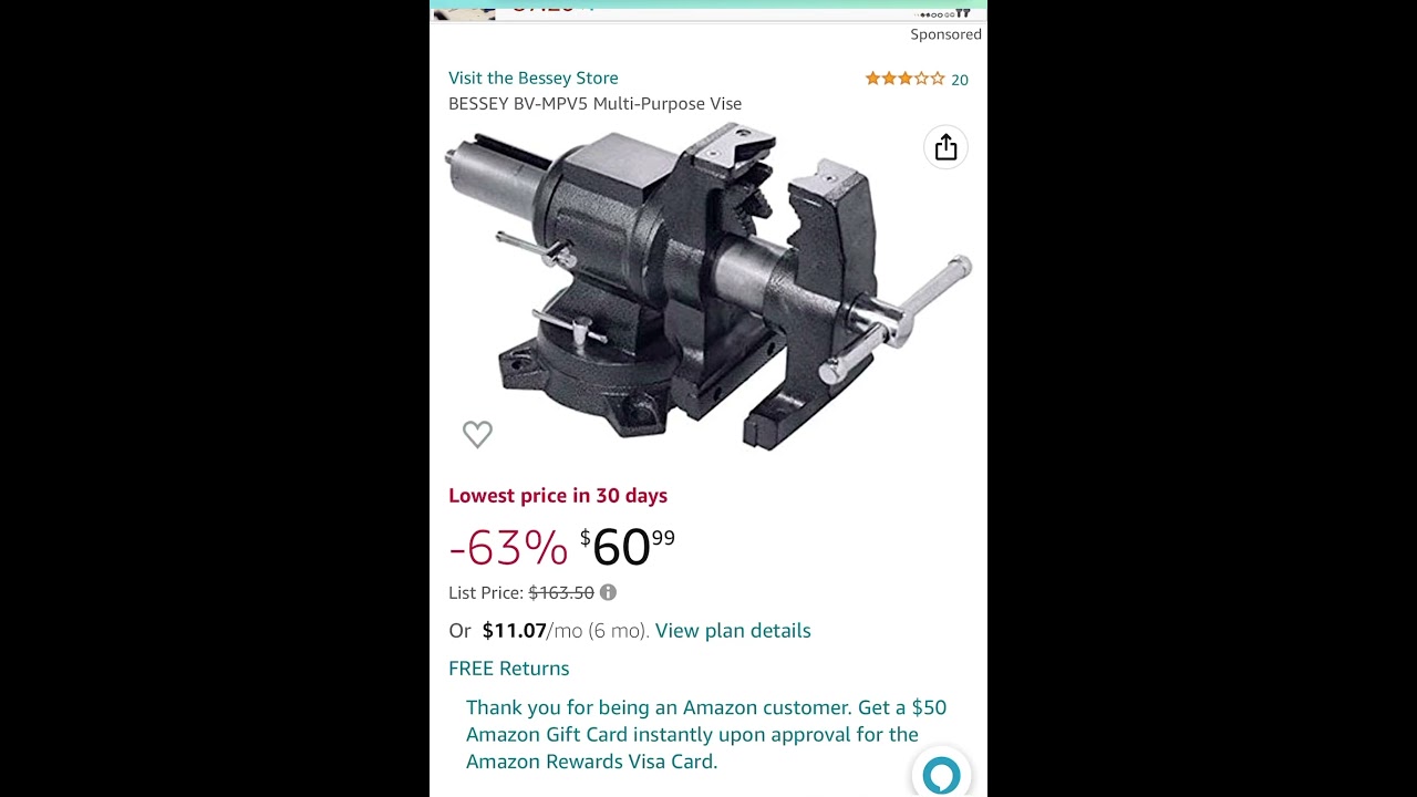 63 % off BESSEY BV-MPV5 Multi-Purpose Vise