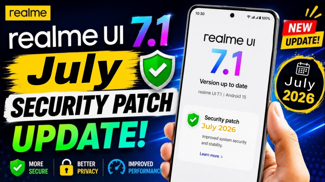Realme UI 7.1 July Update Full Device List | Realme Android 16 Update & Top Features