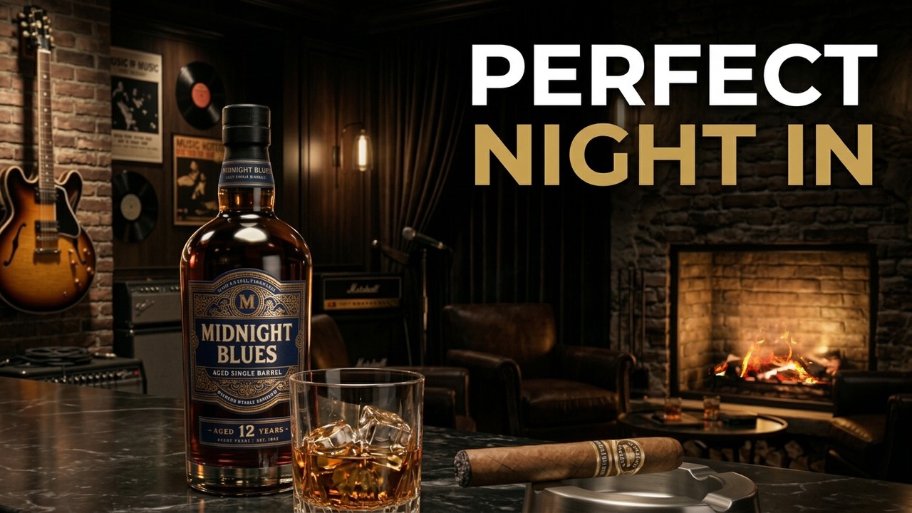 Midnight Blues Whiskey Bar | Deep Soulful Instrumental for Late Night Reflection