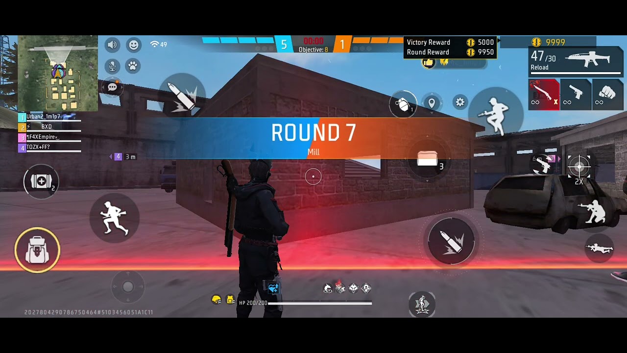 4v4 custom in free fire game (wlcm to my new video) 