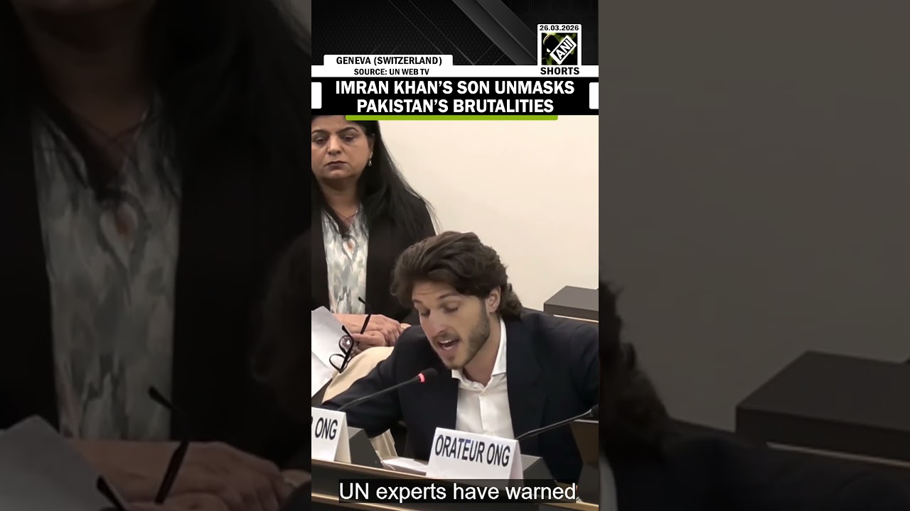 Pakistan Ex-PM and former cricketer Imran Khan&rsquo;s son Kasim Khan makes bold statement at UNHRC