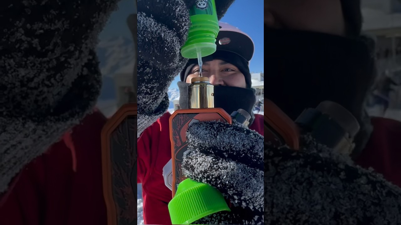 DINGIN EXTREME LIQUID AUTO BEKU SEKETIKA #snow #cold #switzerland