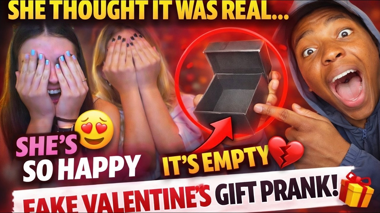 FAKE VALENTINES GIFT PRANK😂😱