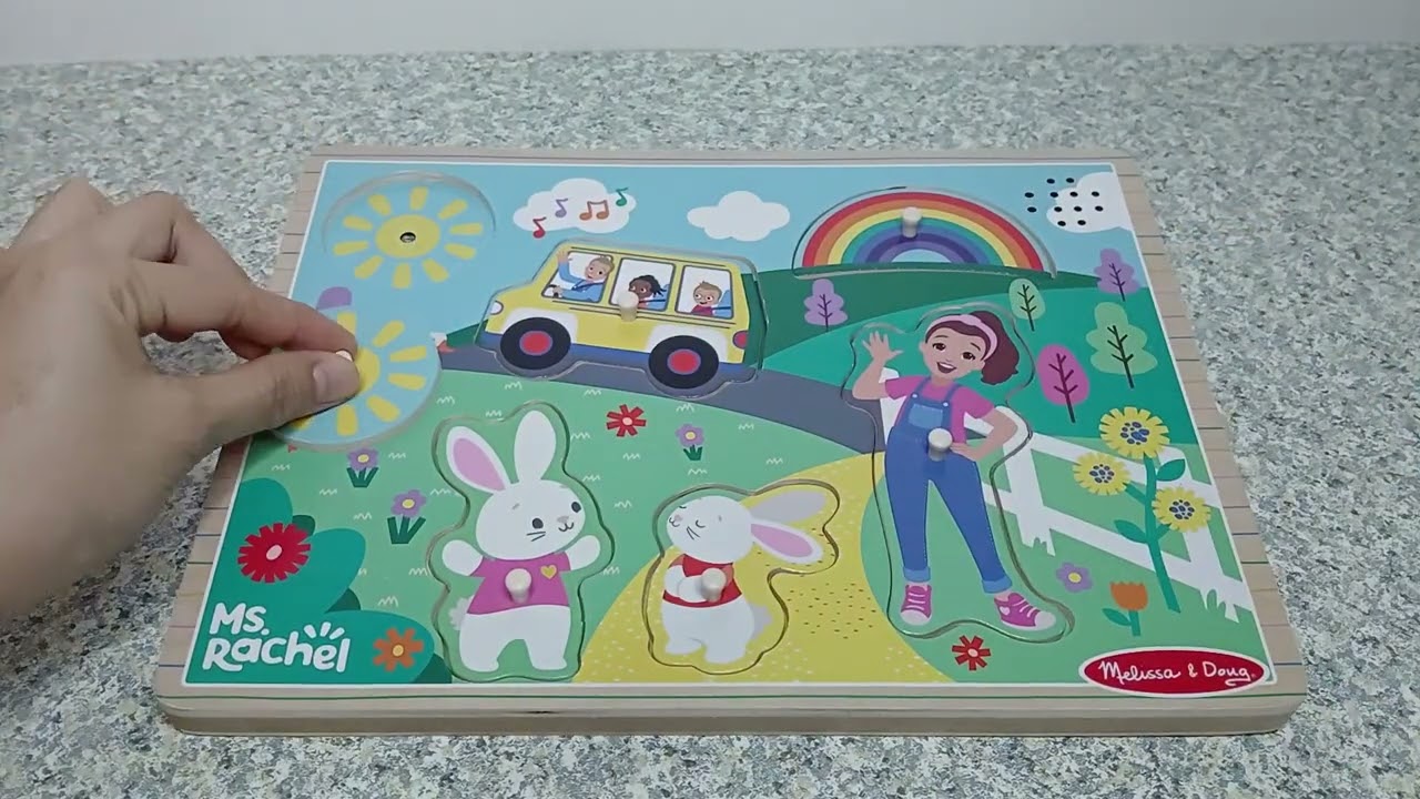 ASMR UNBOXING Ms RACHEL WOODEN SONG PUZZLE 
