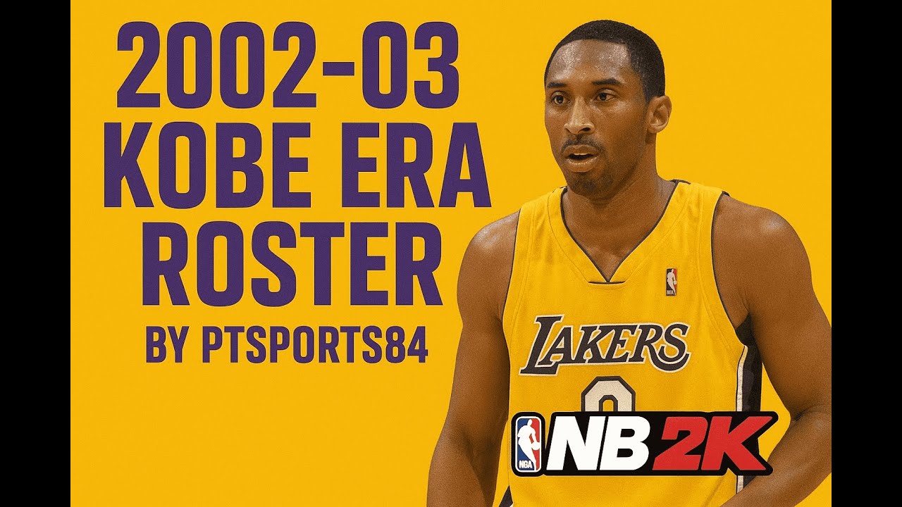 NBA 2K26 — Эпоха Коби (2002–2003) Добавлен список игроков на первый матч, включая всех отсутствую...