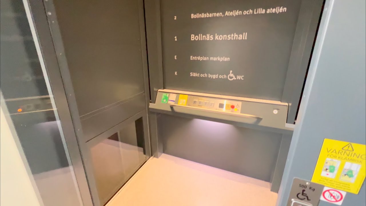 2021 Motala Belt Driven Platform Elevator @ Bollnäs Museum & Art Gallery, Bollnäs, Sweden.