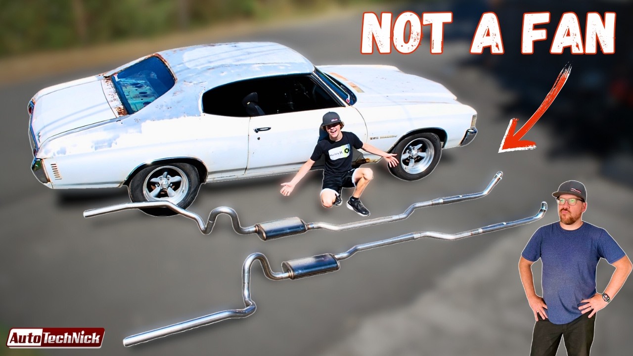 We installed Dual Exhaust on our barn find chevelle — But I Hate the Sound…