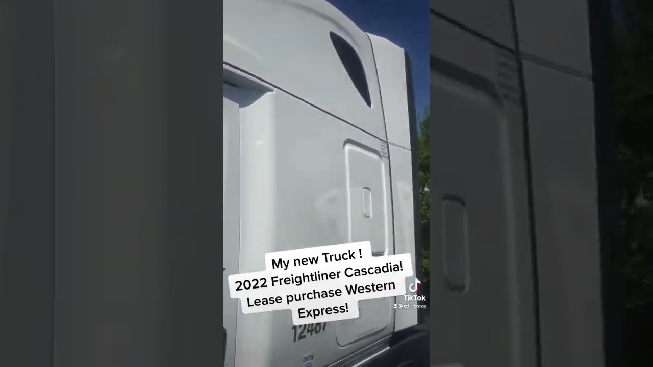 My brand new truck2022 Freightliner Cascadia! Lease purchase Western Express #cdllife #trucking#cdl
