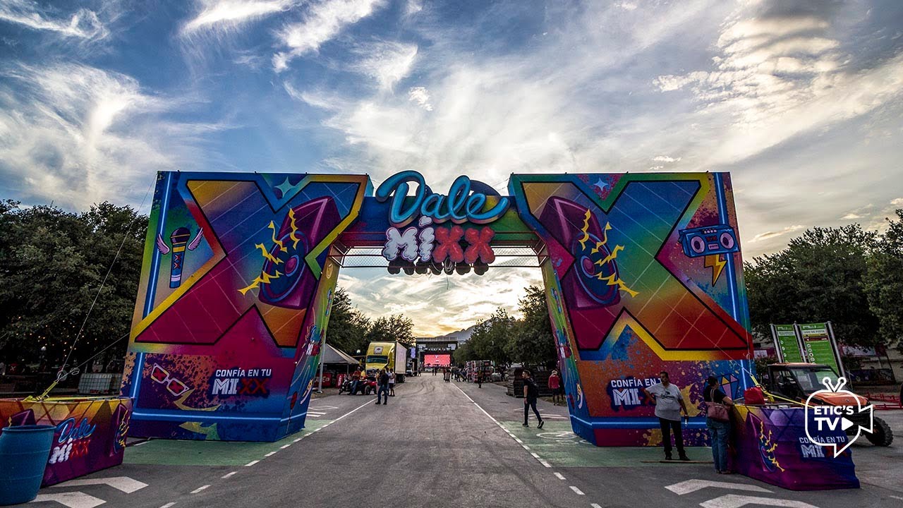 Dale MIXX 2023: Montaje de escenarios y recorrido previo  |  Parque Fundidora ( Monterrey )