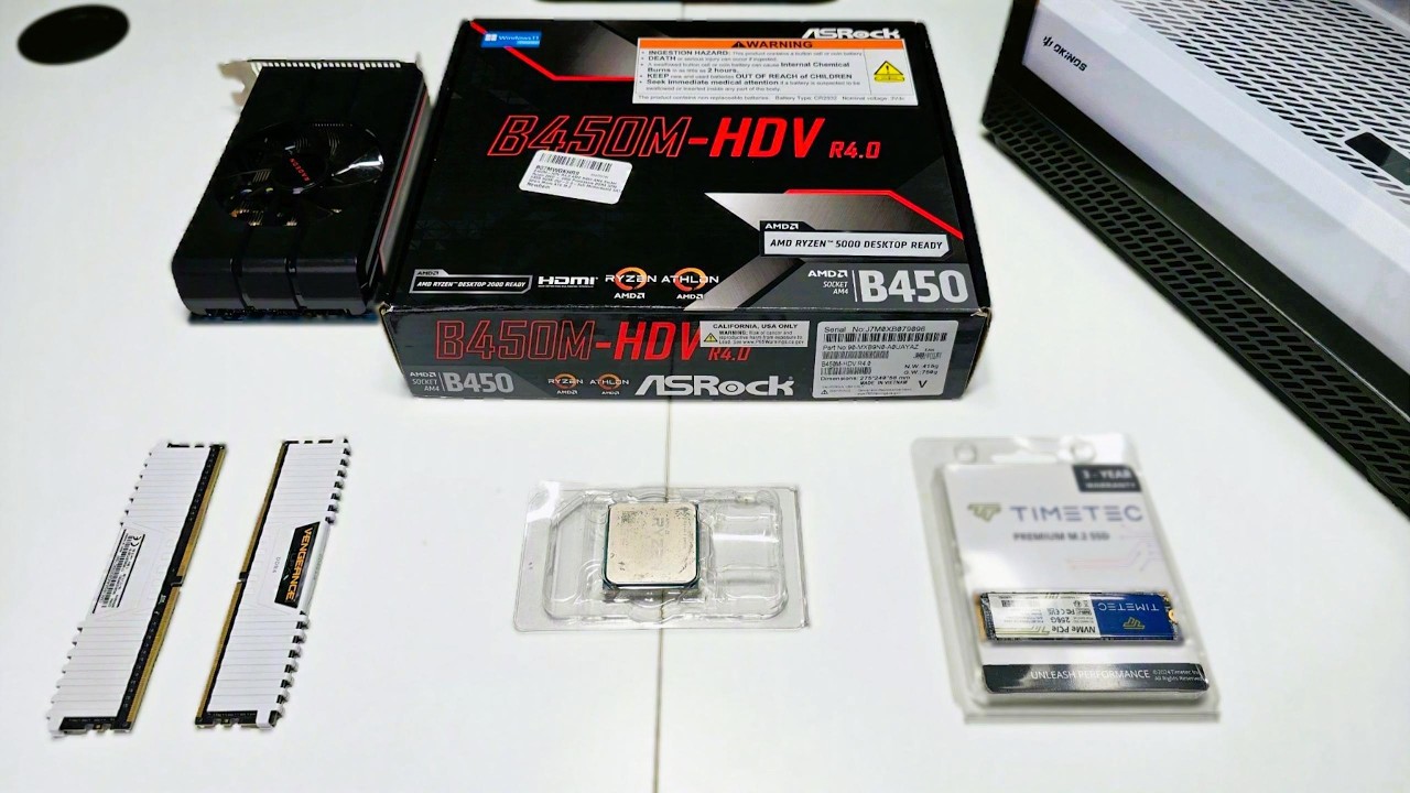 Ryzen 5 2400G + RX 580 4GB PC Gaming Build