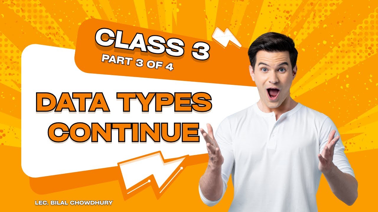Data Types Continue | Beginner to Intermediate Guide🖥️
