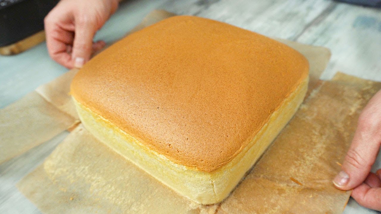 Taiwanesisches Castella-Kuchen-Rezept. Wie man taiwanesische Castella kocht. Einfaches Rezept