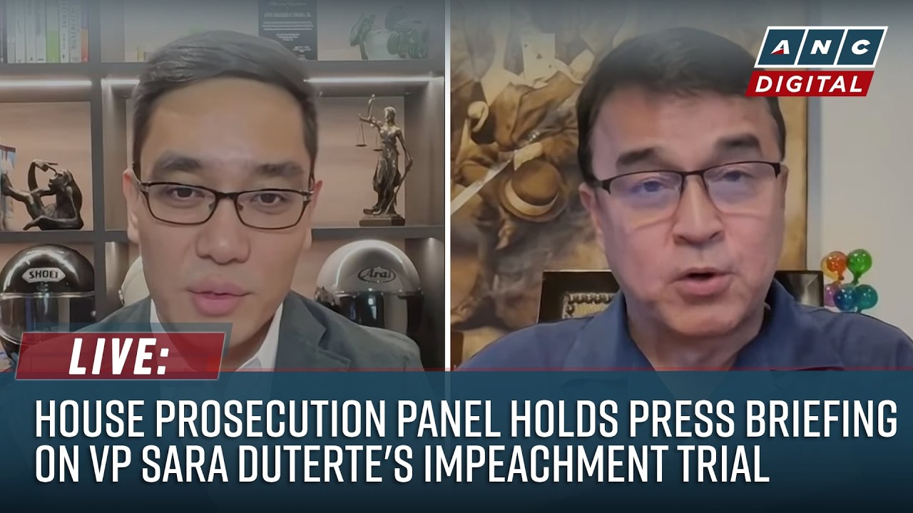 LIVE: House Prosecution Panel holds press briefing on VP Sara Duterte's Impeachment Trial | July 24