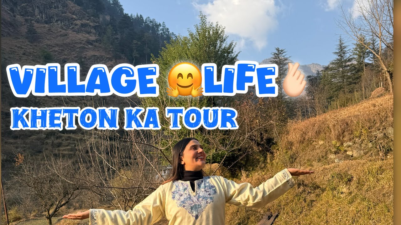 Village Life🥰😍 || Banjar Ghhati Ke Pahad ⛰️|| Kheton Ka tour 🫠🫰🏻