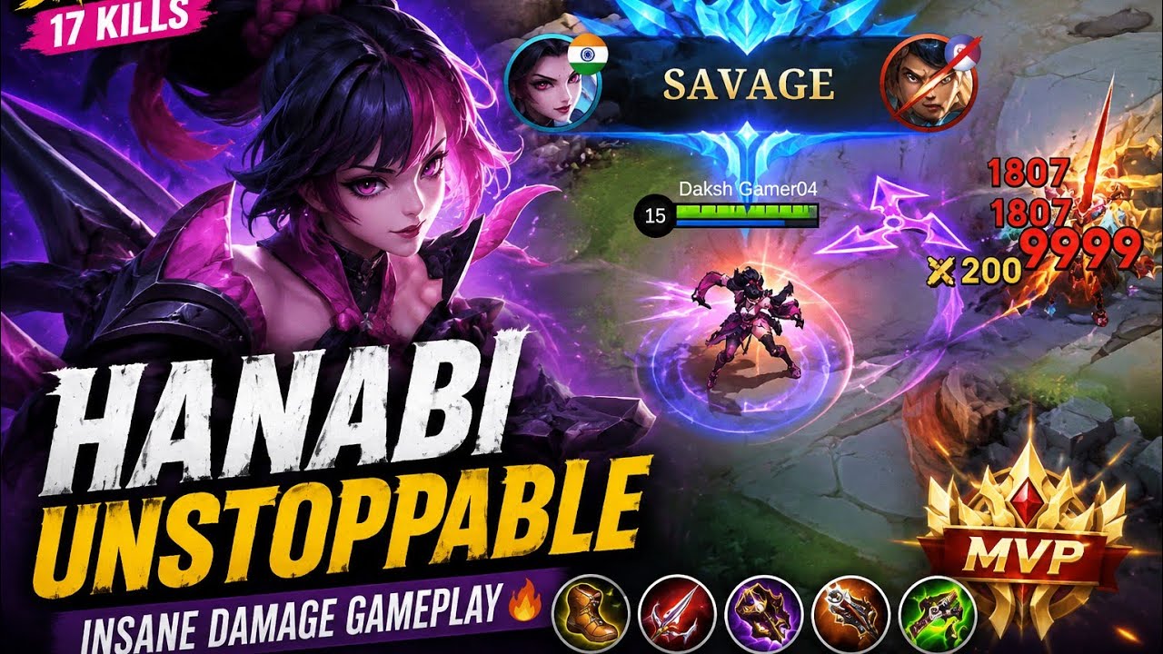 Hanabi OP Damage Gameplay🔥Enemy Team Destroyed |Moba legends 5v5 #mlbb  #mobilelegends #gaming 