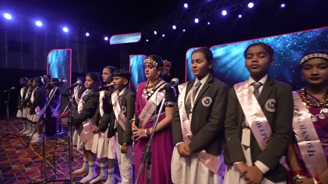 Parent song choir group #helping  Hands School #students of class 6th to 12