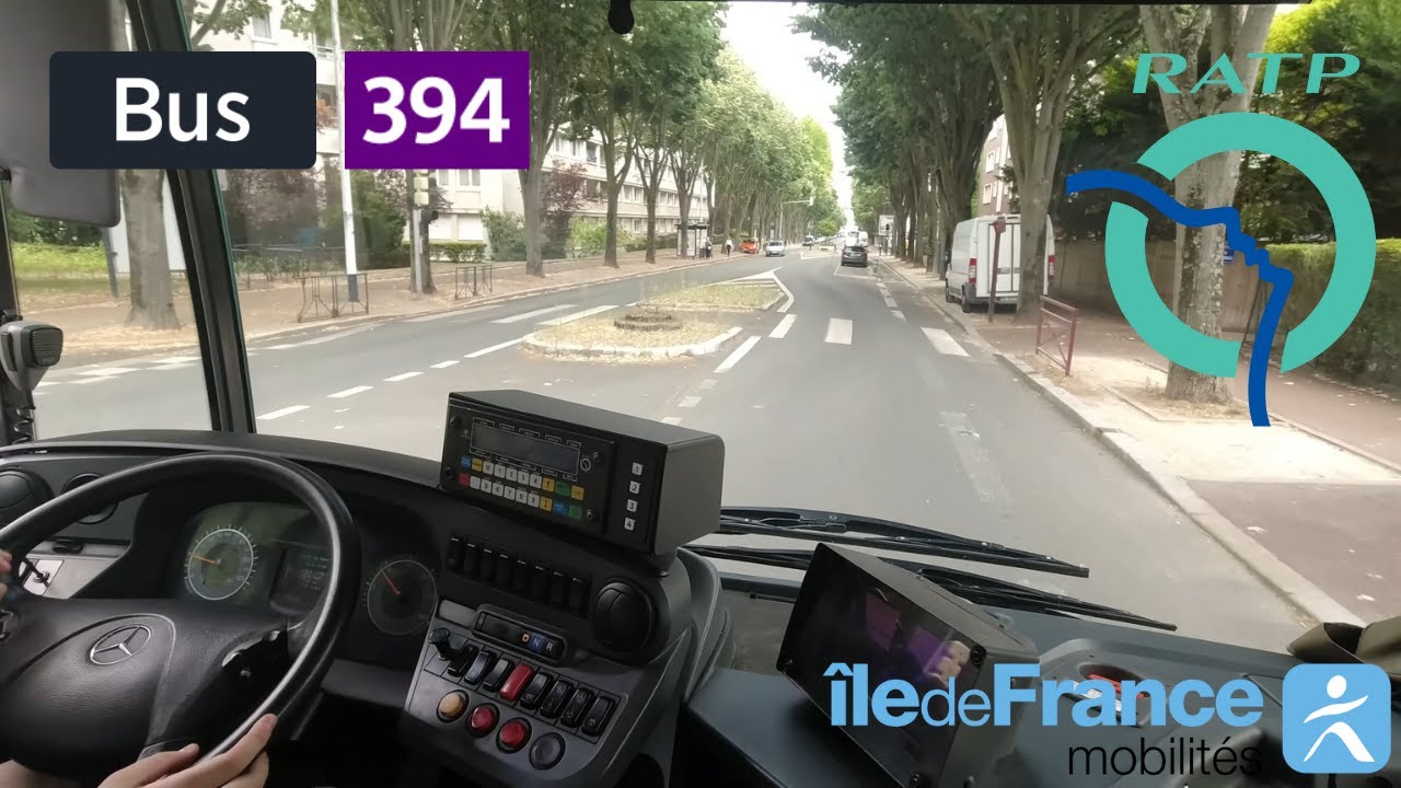 Bus 394 RATP | Issy Val De Seine RER - Bourg-la-Reine RER - 4K