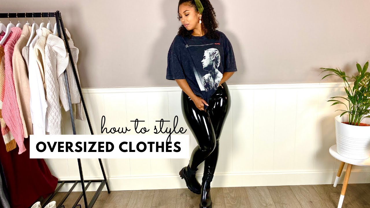 HOW TO STYLE OVERSIZED CLOTHES *PETITE STYLING TIPS* | Oversized Clothing Outfit Ideas