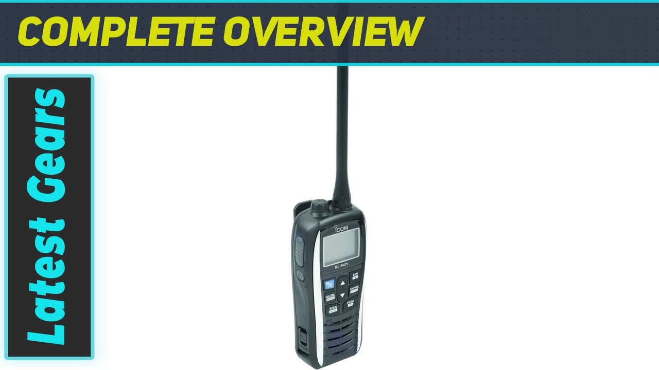Icom M25 White Handheld VHF Radio: The Ultimate Portable Communication Device!